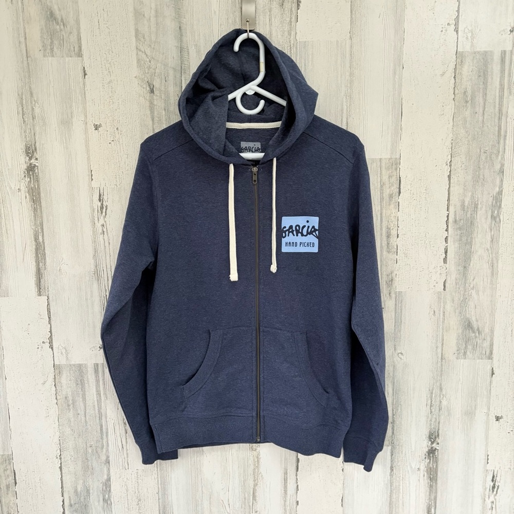 Garcia Hand Picked Men’s Size Small Hoodie Full Zip Jacket In Blue